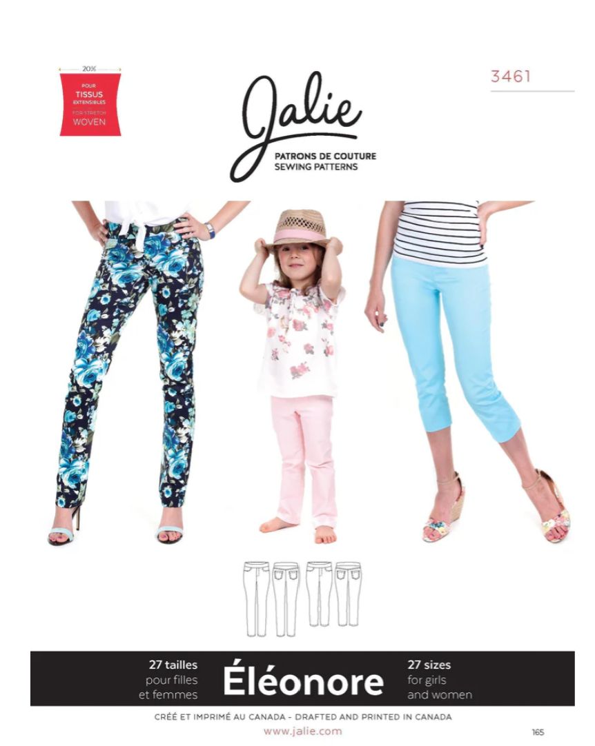 Jalie 3461 - Éléonore Pull -On Jeans - Paper Pattern