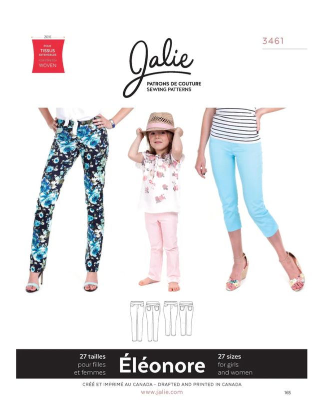 Jalie 3461 - Éléonore Pull -On Jeans - Paper Pattern