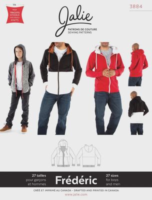 Jalie 3884 - Frédéric Hoodie - Paper Pattern