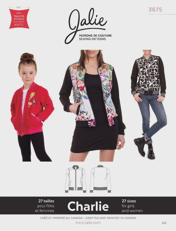 Jalie 3675 - Charlie Bomber Jacket - Paper Pattern