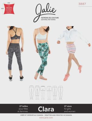 Jalie 3887 - Clara High-Waisted Leggings - Paper Pattern