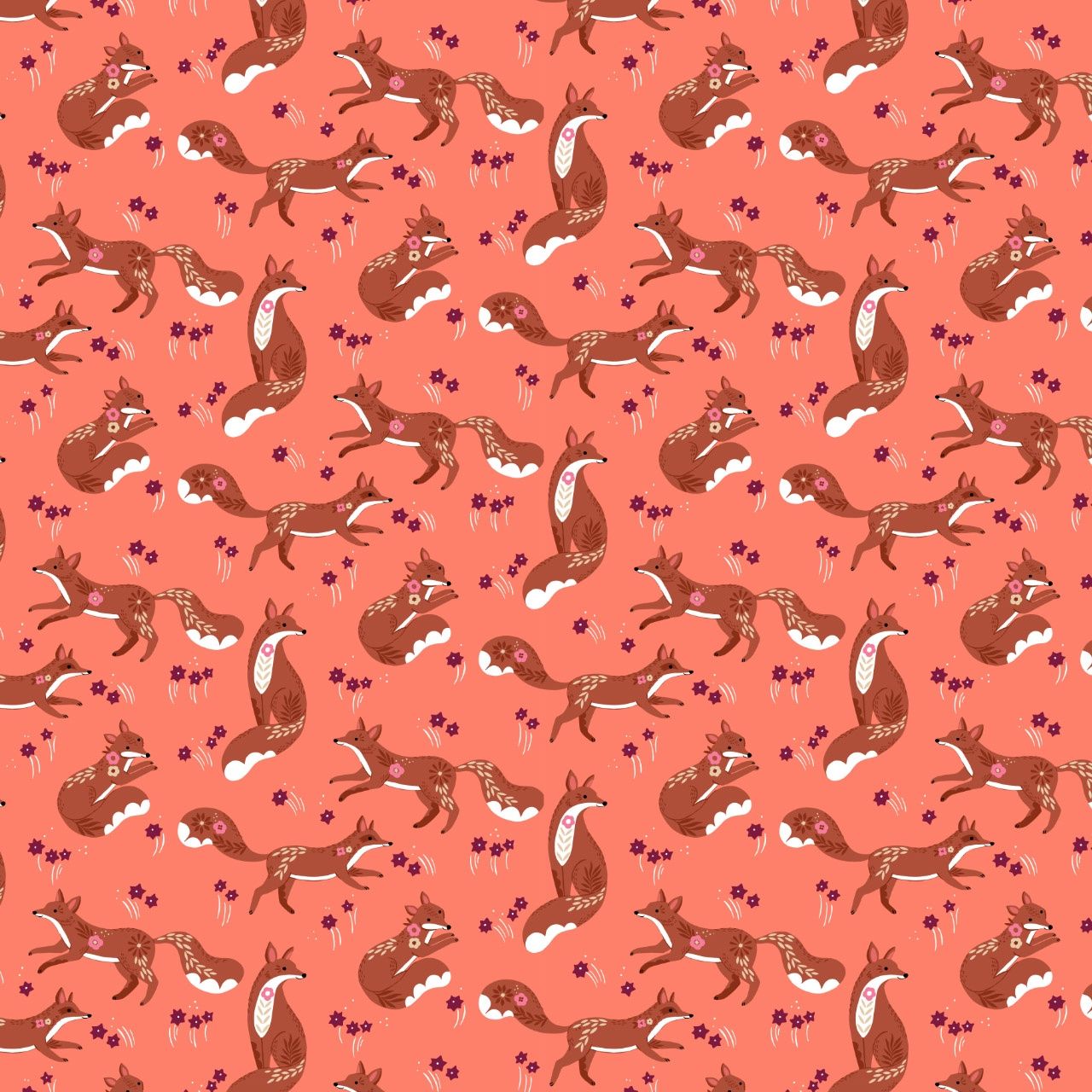 WFLK2541 - Adorable Foxes Wild Folk by Bethan Janine for Dashwood Studios