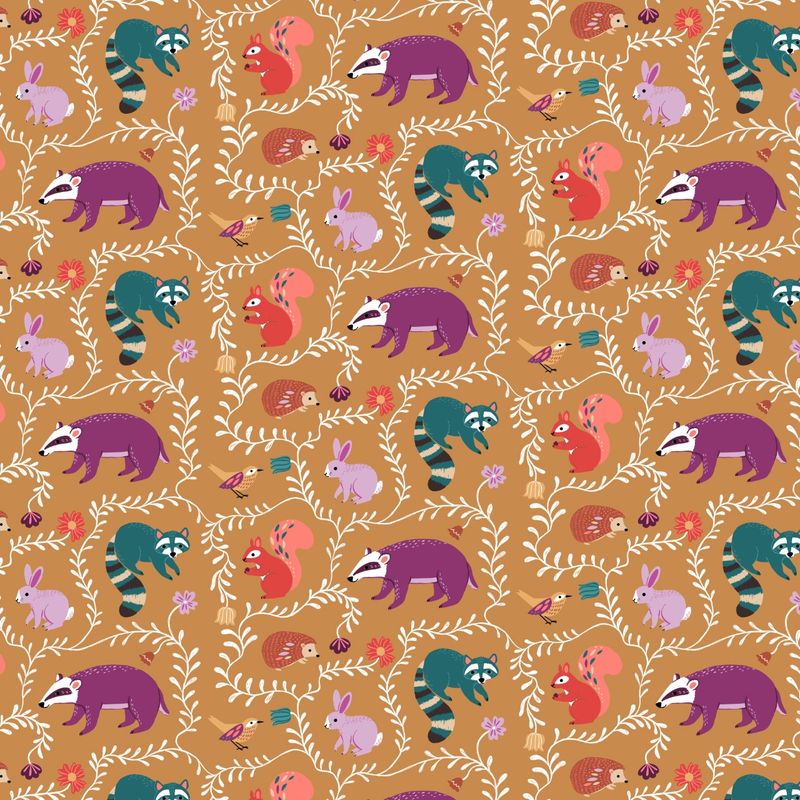 WFLK2540 - Cute Critters Wild Folk by Bethan Janine for Dashwood Studios