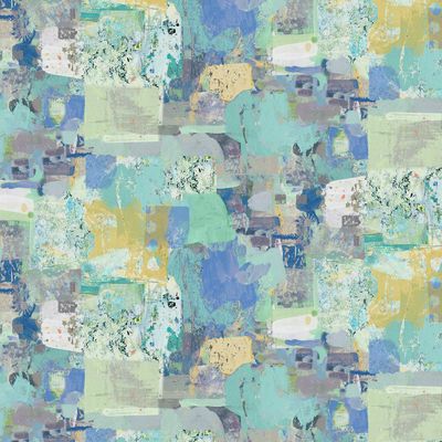 Painter&#39;s Joy in Blue and Green Multi by Sue Zipkin for Clothworks