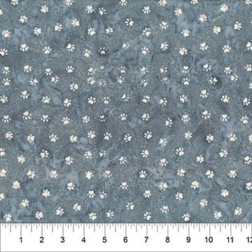 Meow Meow Kitty Paws in Smoke by Banyan Batiks - 83363-92