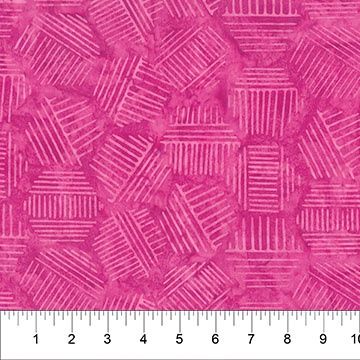 Hexies 81700-27 - Magenta Hexagons designed by Banyan Batiks for Northcott Fabrics
