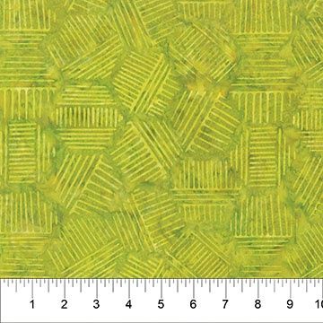 Hexies 81700-74 - Guacamole Hexagons designed by Banyan Batiks for Northcott Fabrics