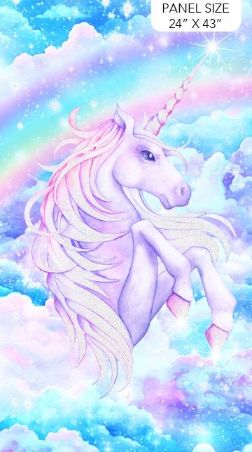 Sparkle Magic G27635-43 - Unicorn Illustration Panel
