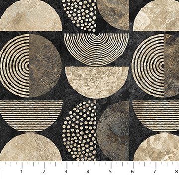 Retro Vibes Stonehenge 27741-99 - Black Half Moons