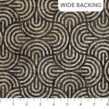 Retro Vibes  Stonehenge Wideback B27742-99 - Semi Circles Black