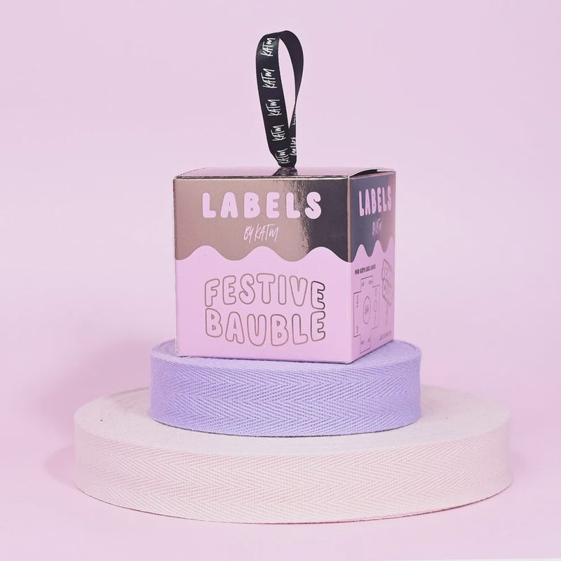 Festive Bauble Set 2 -- Limited Edition -- Pink &amp; Gold Box by KATM (Kylie and the Machine)