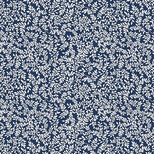 Keepsakes In Blue 14649-55 - Mini Ferns - Navy Blue