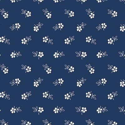 Keepsakes In Blue 14657-55 - Daisy Garden - Navy Blue