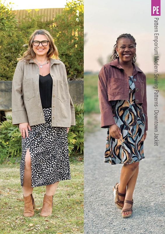Pattern Emporium - Downtown Jacket/ Regular and Roomy Sewing Pattern - Digital Pattern