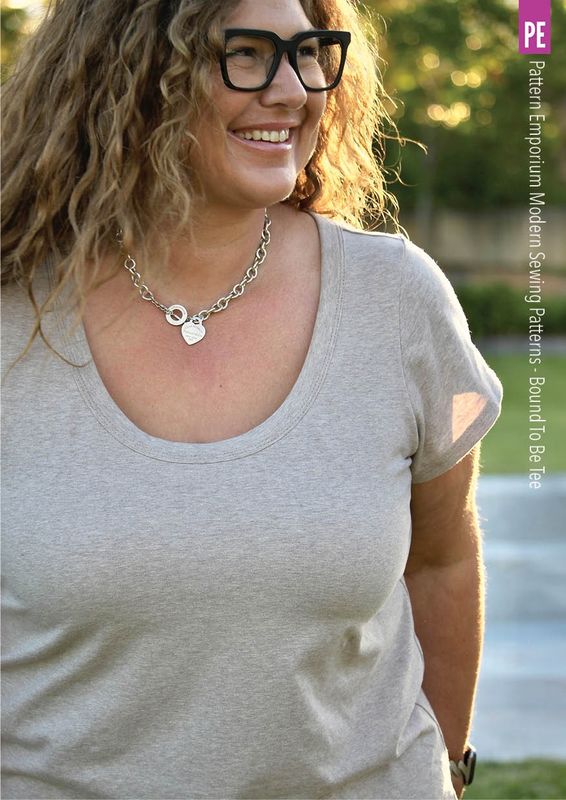 Pattern Emporium - Bound To Be/ Wide Binding T-shirt Sewing Pattern - Digital Pattern