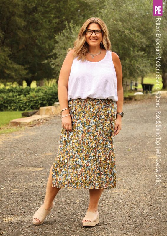Pattern Emporium - Rise &amp; Shine/ Sleeveless Top Sewing Pattern - Digital Pattern