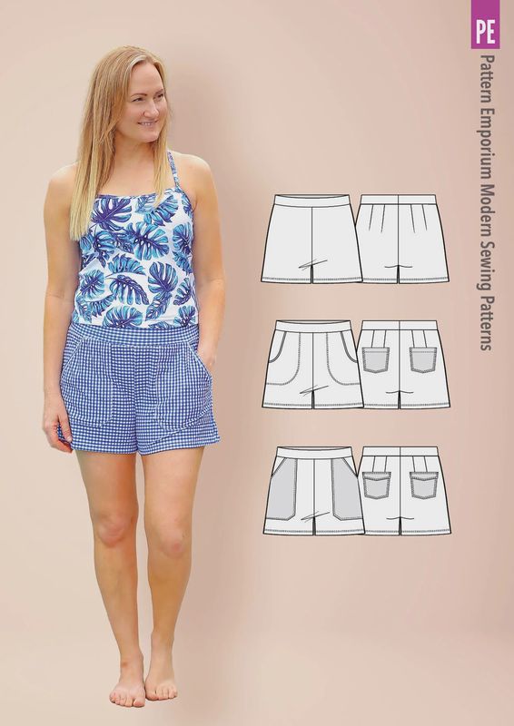 Pattern Emporium - Just Peachy/ Stretch Shorts Sewing Pattern - Digital Pattern