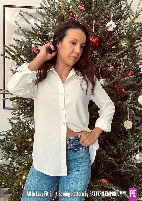 Pattern Emporium - All In/ Button Up Shirt Sewing Pattern - Digital Pattern