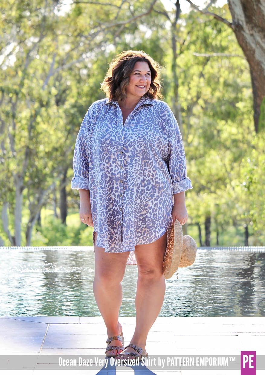 Pattern Emporium - Ocean Daze/ Very Oversized Shirt Sewing Pattern - Digital Pattern