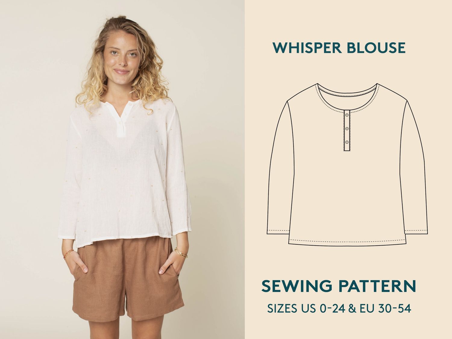 Wardrobe by Me - Whisper Blouse - Paper Pattern