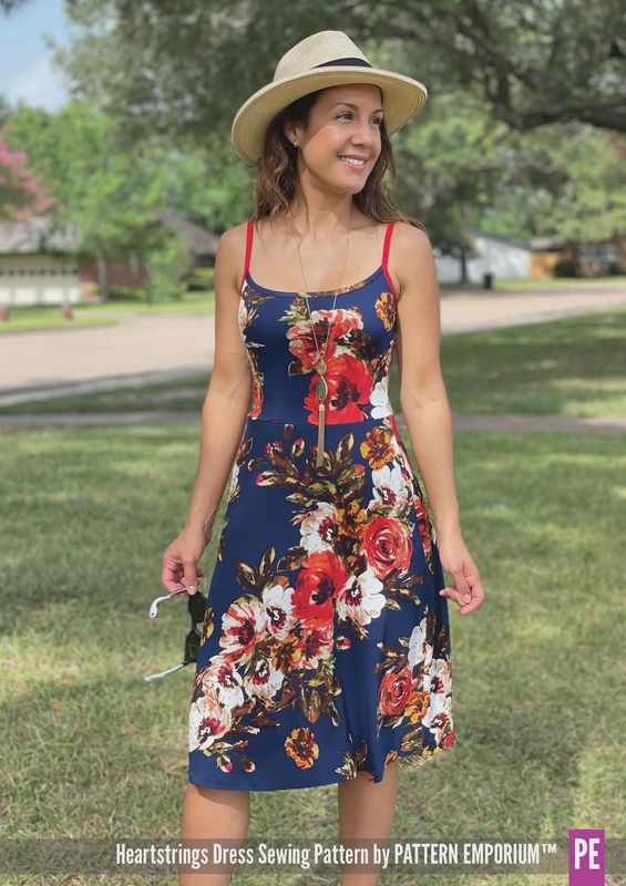 Pattern Emporium - Heartstrings / Strappy Dress with Shelf Bra - Digital Pattern