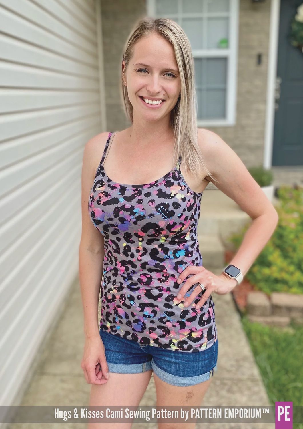 Pattern Emporium - Hugs &amp; Kisses Cami / With Shelf Bra - Digital Pattern