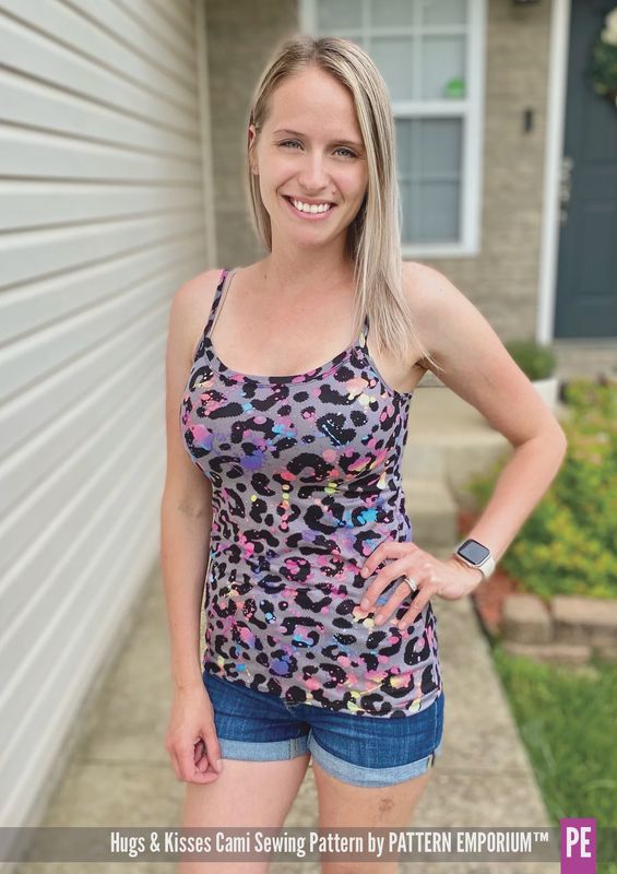 Pattern Emporium - Hugs &amp; Kisses Cami / With Shelf Bra - Digital Pattern