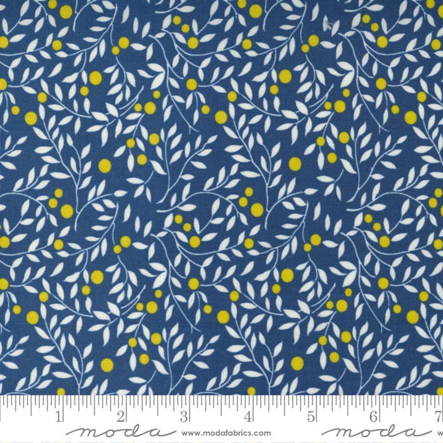 41&quot; or 104cm Remnant of Morning Light Foliage in Bluebird by Linzee Kull McCray for Moda