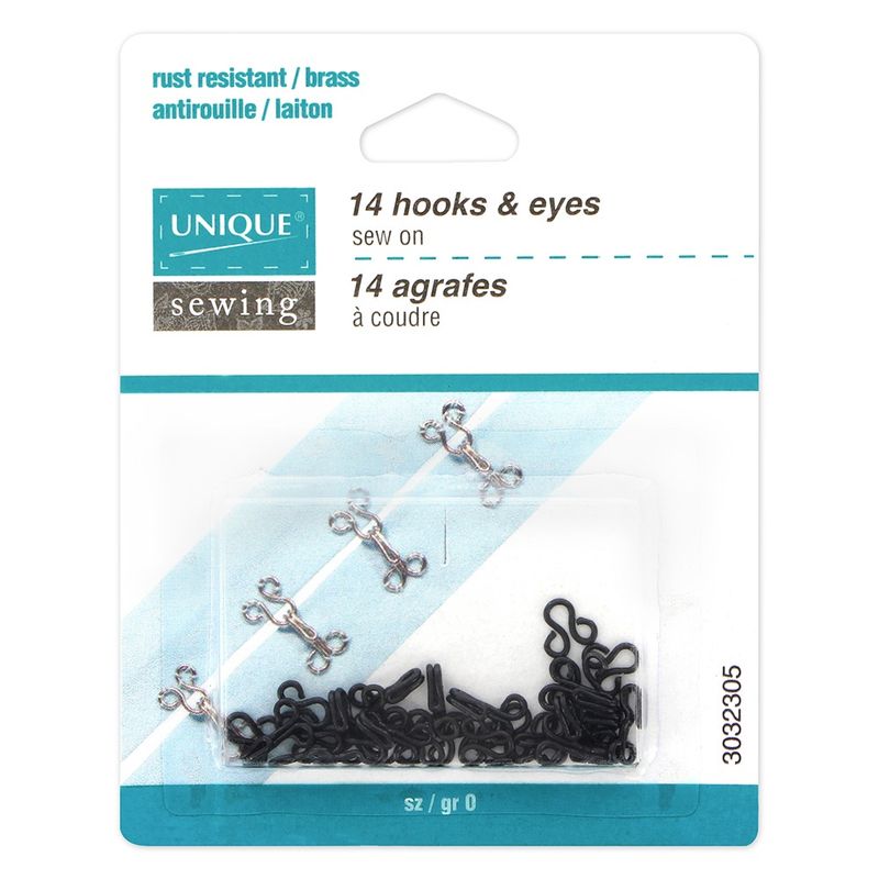UNIQUE Sew On Hooks and Eyes