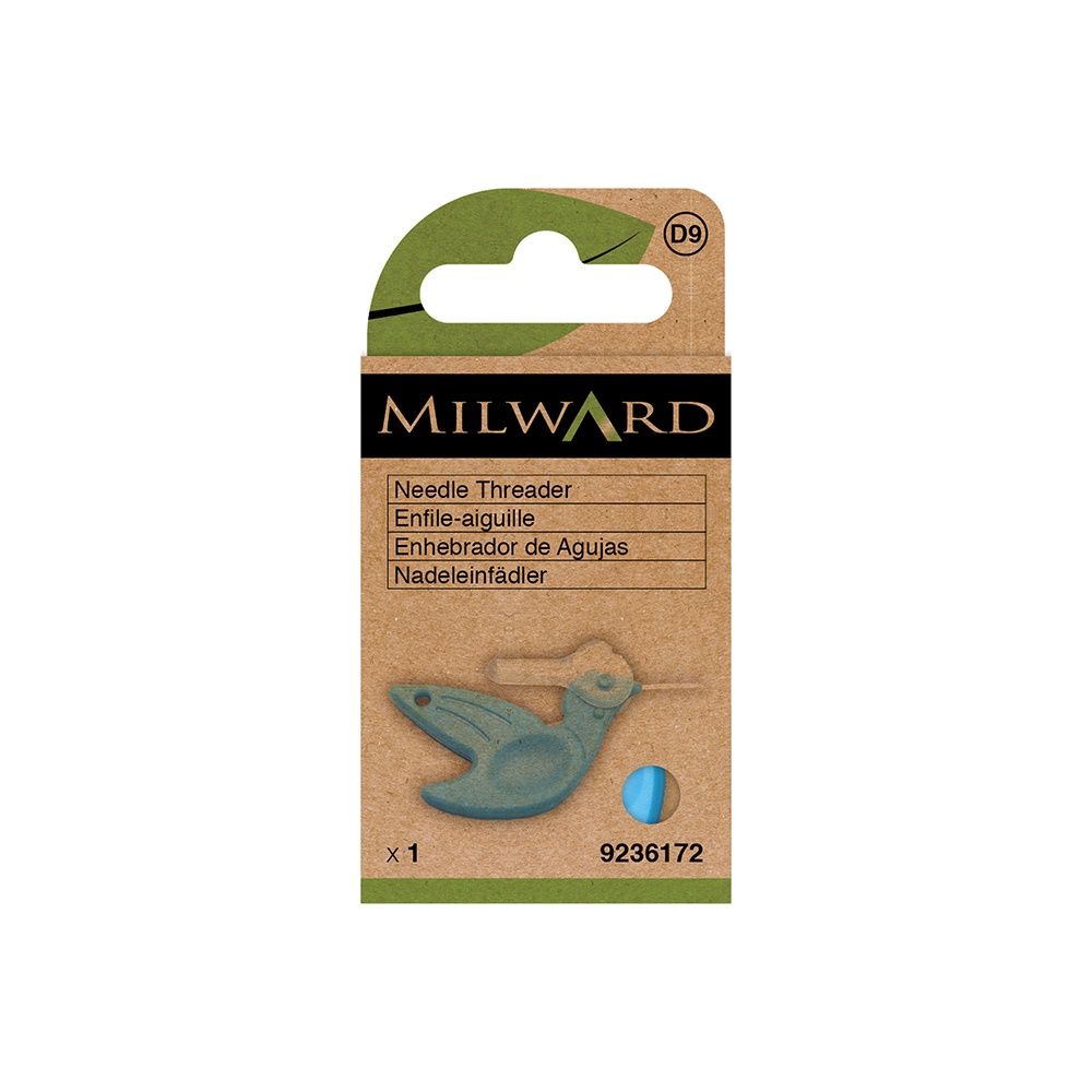 MILWARD GREEN Needle Threader Hummingbird with Cutter - Blue