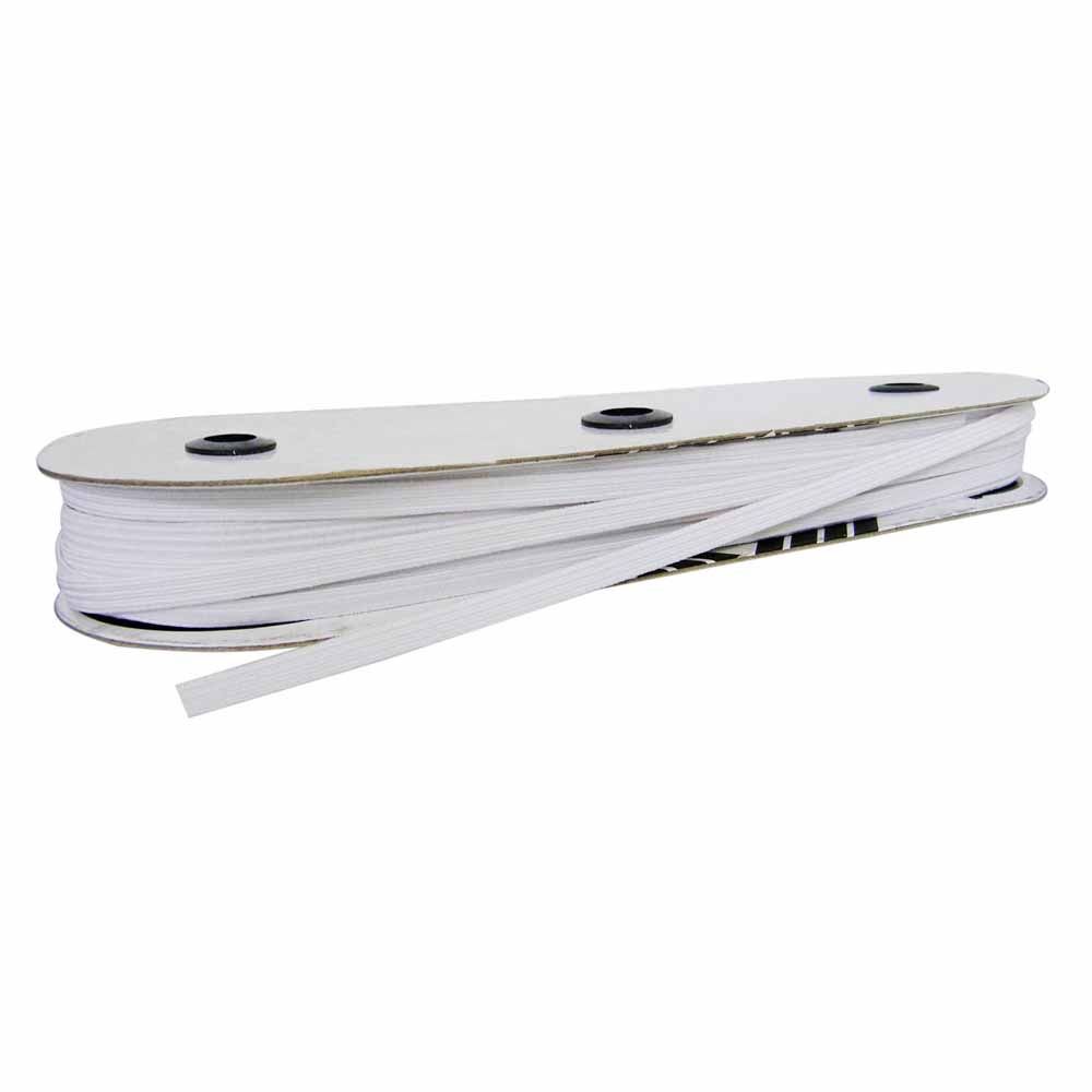 UNIQUE Braided Elastic 6mm - White