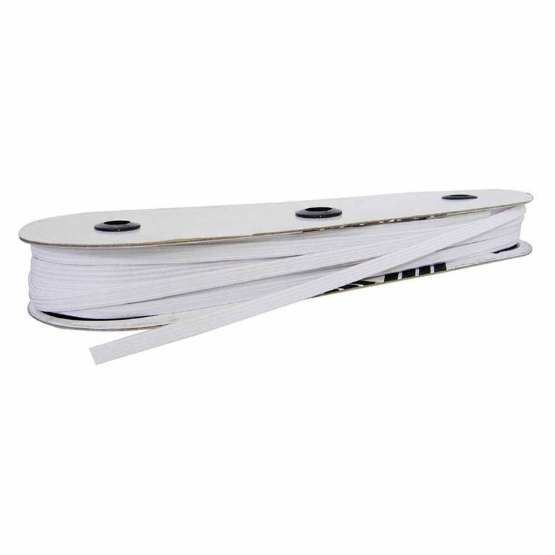 UNIQUE Braided Elastic 6mm - White