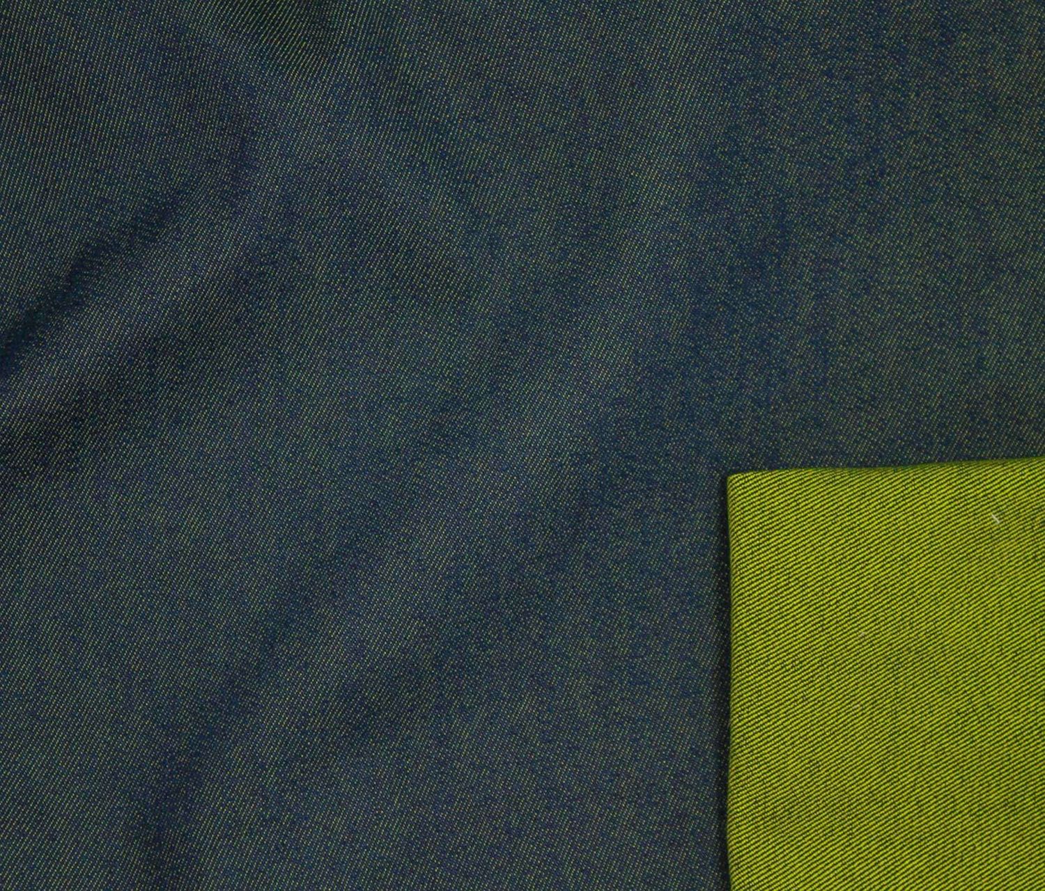 Norma Jean Reversible Coloured Denim, Colour: Denim/Lime