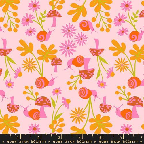 Animal Animal Snail Garden in Cotton Candy By Ruby Star Society