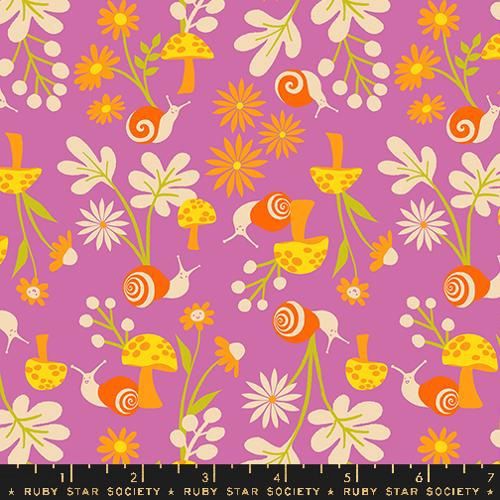 Animal Animal Snail Garden in Heliotrope By Ruby Star Society