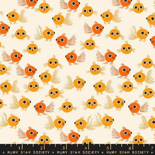 Animal Animal Goldfish in Orange By Ruby Star Society