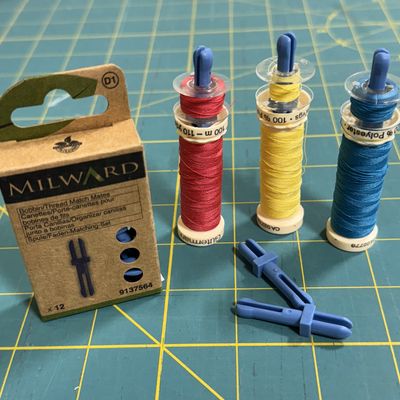 MILWARD GREEN Bobbin Match Mates - 12 Pcs