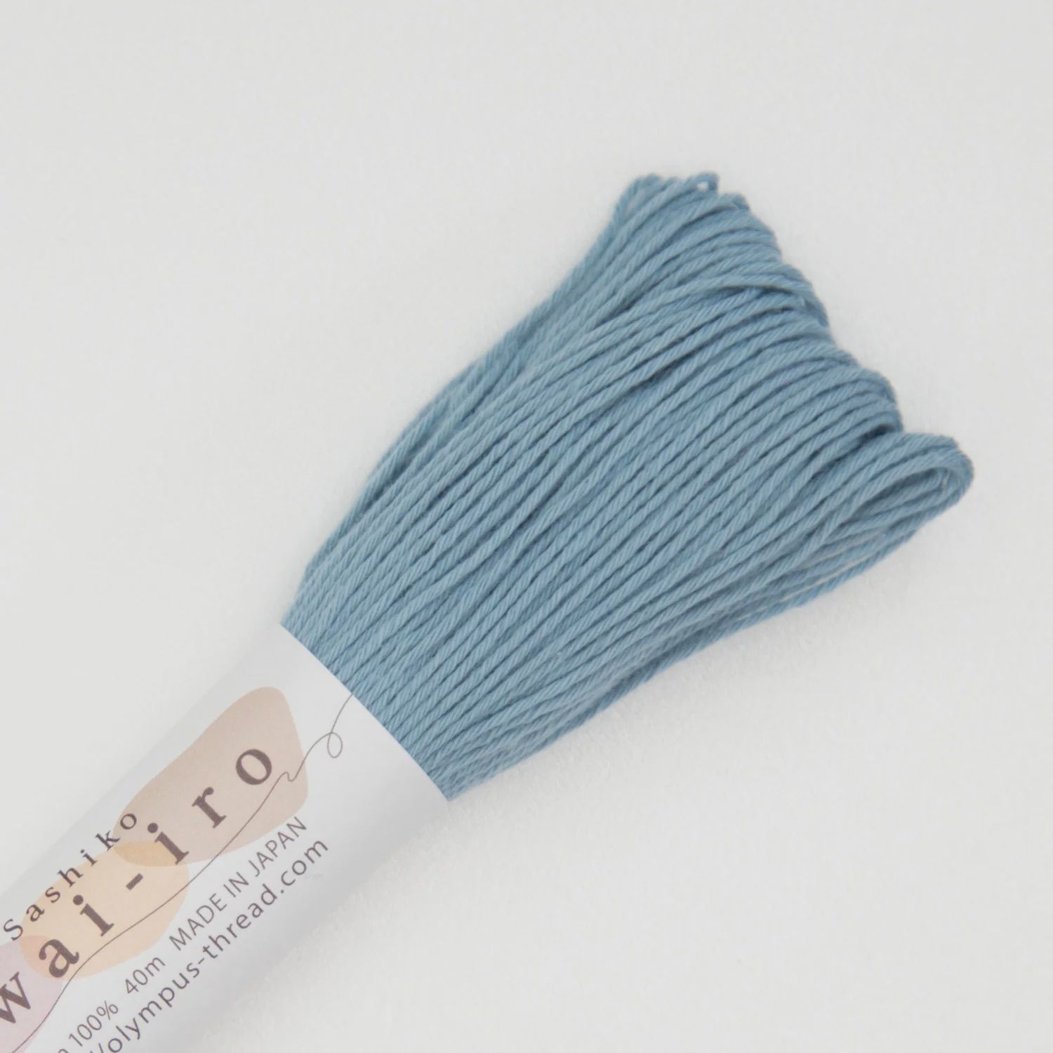 A9 Smoky Blue Awai-iro Sashiko Thread by Olympus Thread - 40m