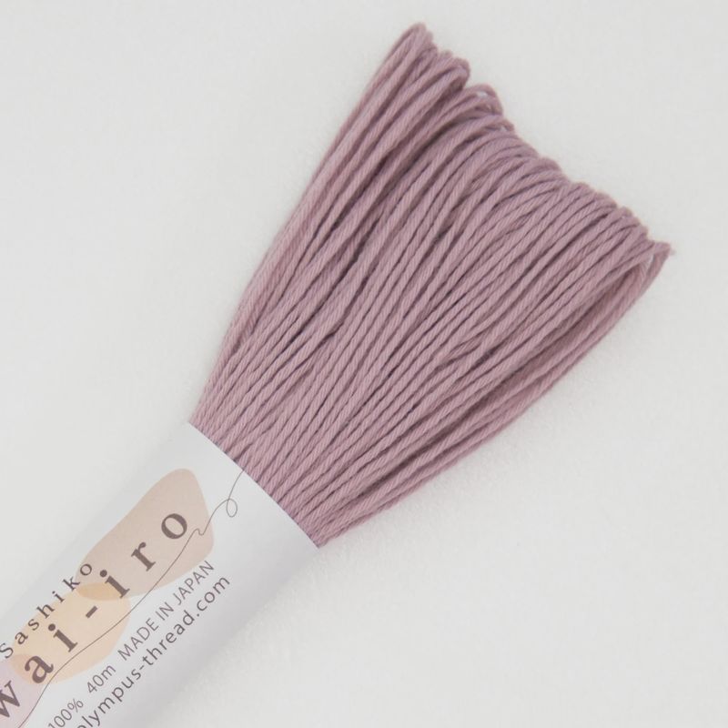 A6 Dusty Pink Awai-iro Sashiko Thread by Olympus Thread - 40m