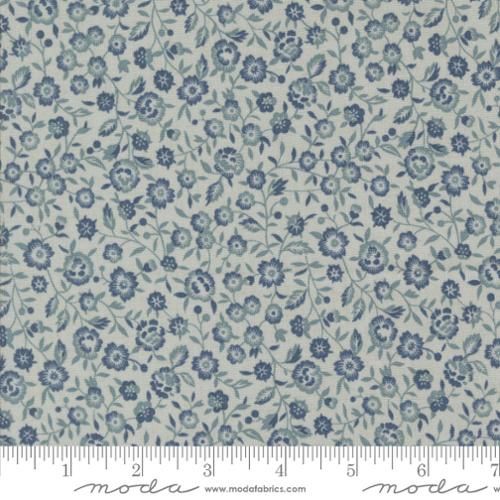 Sacre Bleu Renoncule Florals in Ciel Blue By French General For Moda – 13974-15