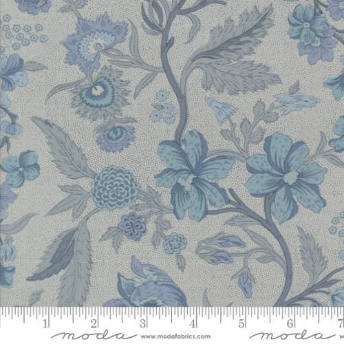 Sacre Bleu Parterre Florals in Ciel Blue By French General For Moda - 13970-15
