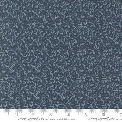 Sacre Bleu Primvere Leaves Vines in Indigo By French General - 13976-19