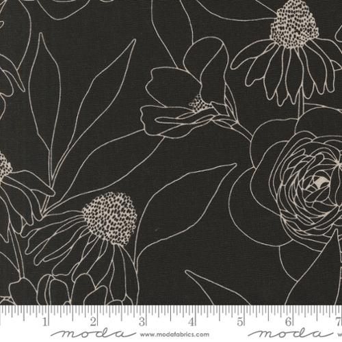 Botany Mochi Linen in Ink by Alli K Design for Moda - 11557-12L