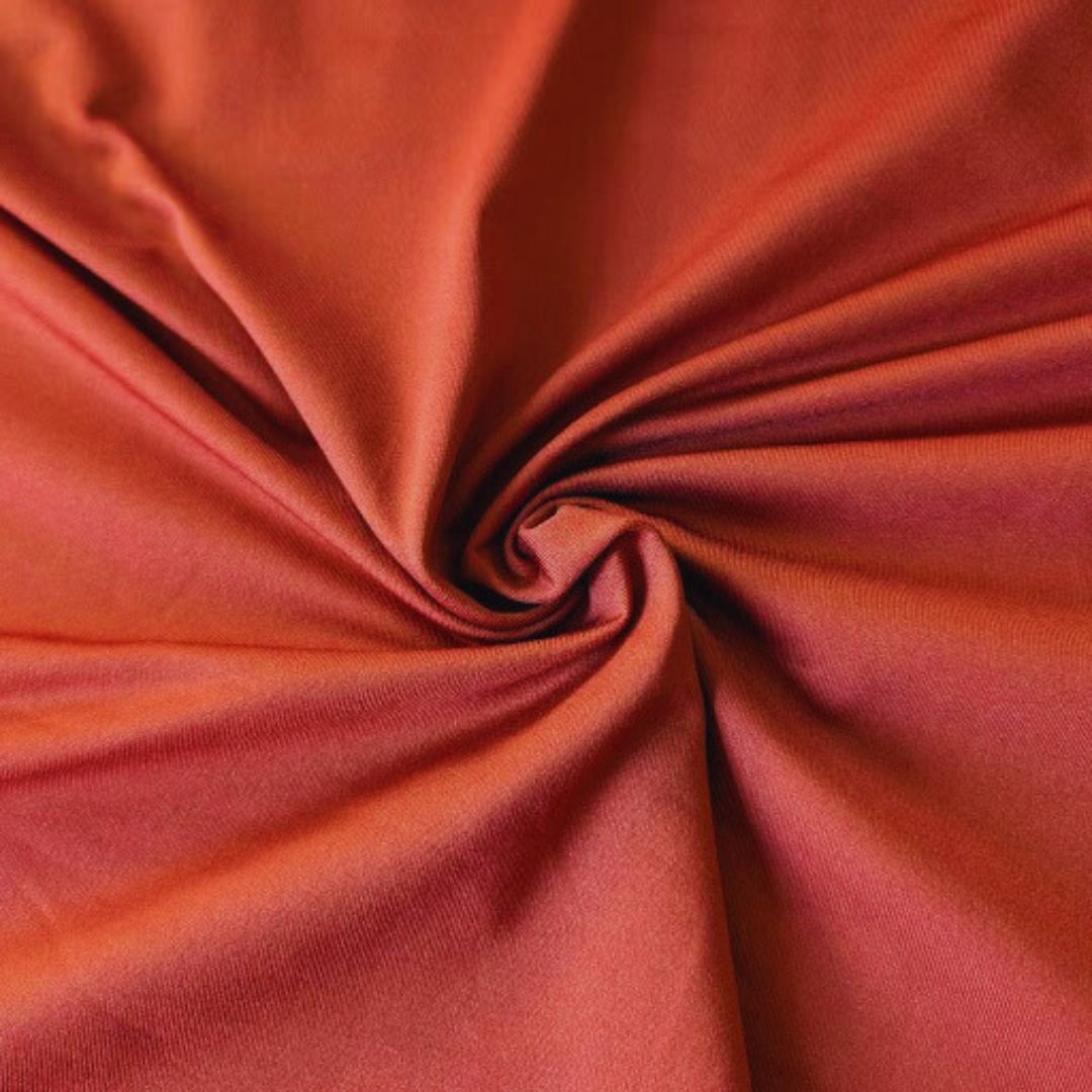 Recycled Brushed Heavy Weight Jersey, Colour: Rust