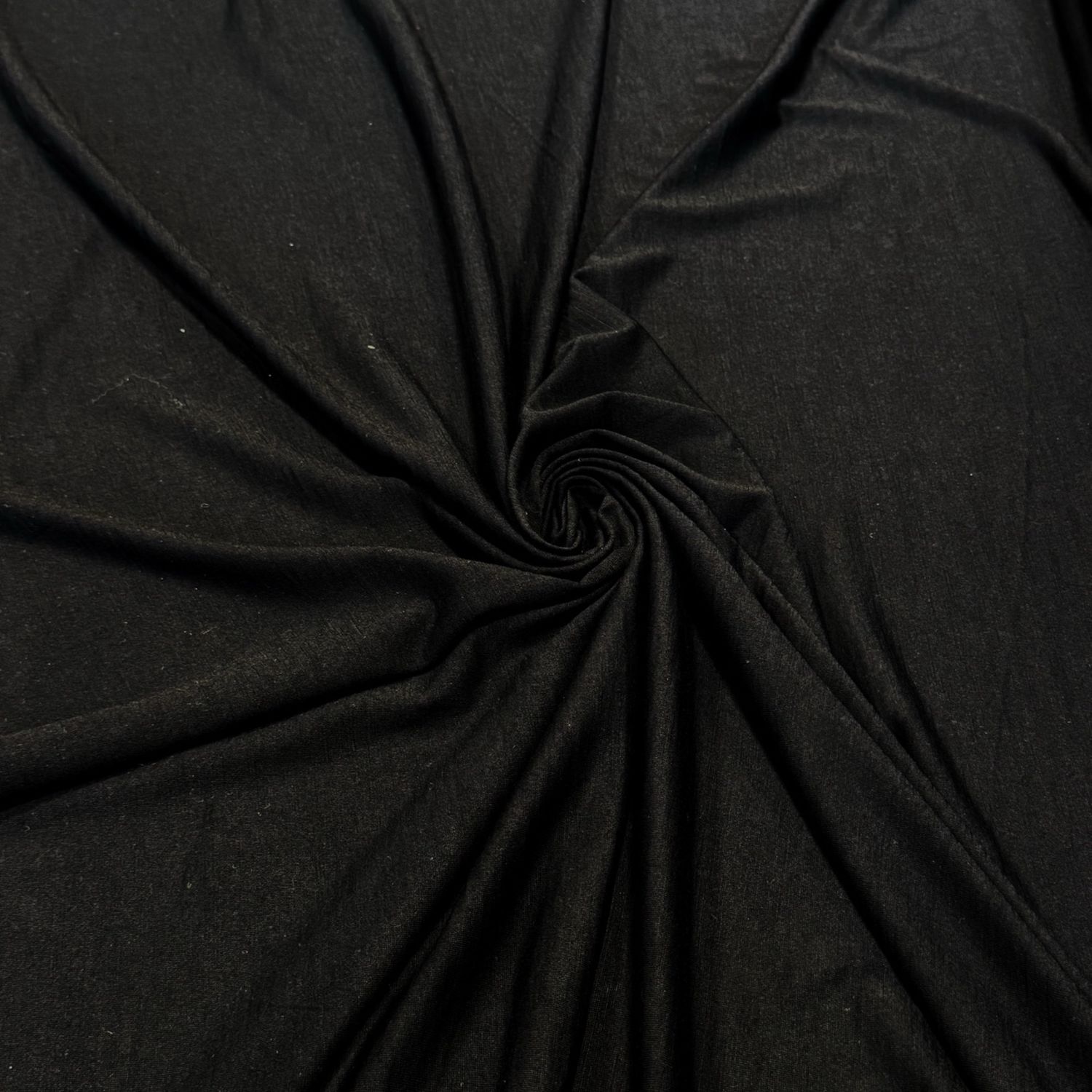 Merino Wool Superfine Lightweight Jersey in Black
