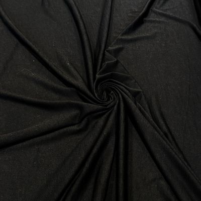 Merino Wool Superfine Lightweight Jersey in Black