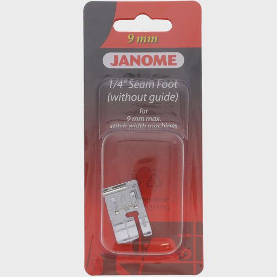 1/4" Seam foot w/o guide (9mm) - 202313001
