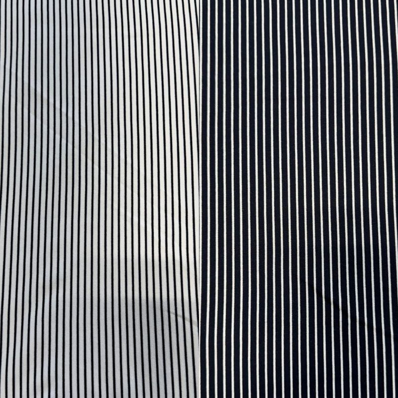 Viscose/Nylon Lightweight Stripe Ponte