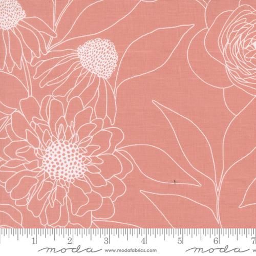 Botany Etched Floral Camellia Wideback (108&quot;) in Pink by Alli K Design - 108029-15