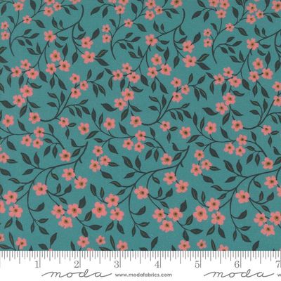Sagewood Dogwood in Teal by Crystal Manning